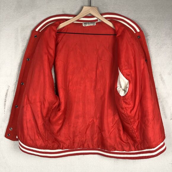 VTG REVOLUTION Turbo‎ Sportswear Varsity Jacket Sz S / M Satin Sleeve 1985 Japan - Picture 12 of 16